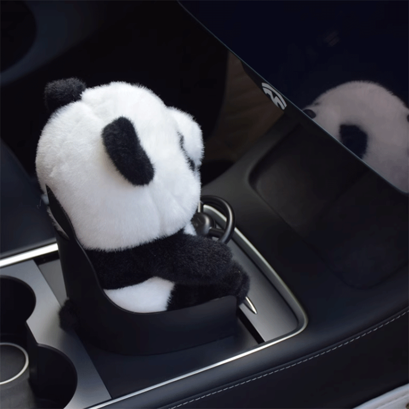 TAPTES Llittle Co-Driver Plush Doll for Tesla Model Y Model 3 Car Decorative Ornaments