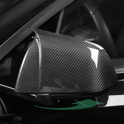 TAPTES® Ox Horns Side Rearview Mirror Cover for Tesla Model 3 Model Y, Set of 2