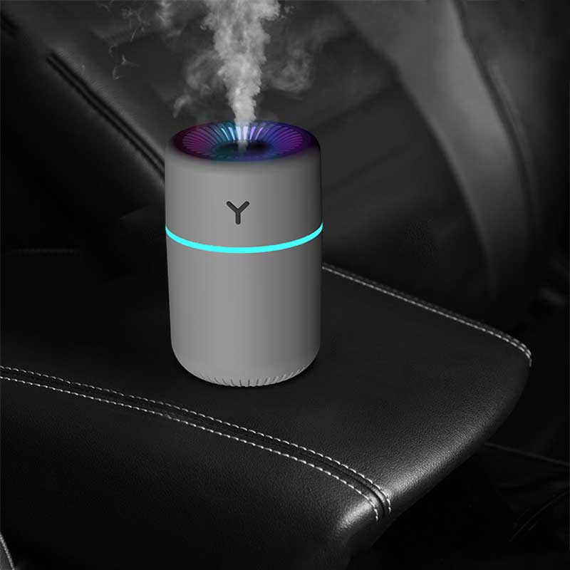 TAPTES Portable Car Humidifier with Ambient Light for Model Y Model 3