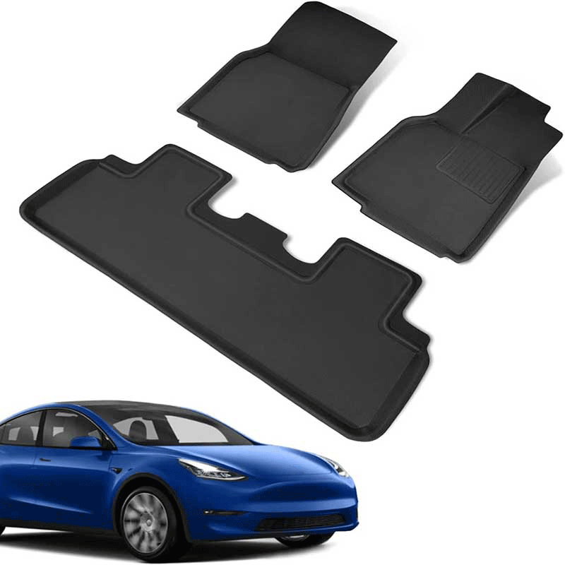 TAPTES All Weather Floor Mats for RHD Tesla Model Y , Floor Liners for RHD Tesla Model Y 2021-2024