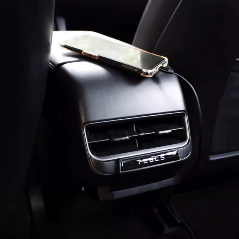 TAPTES Rear Central Control Expansion Dock for Tesla Model Y Model