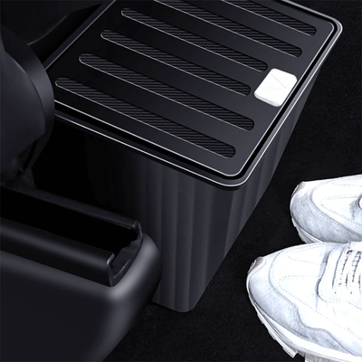 TAPTES Rear Row Under Seat Storage Organizer Trash Bin for Tesla Model Y