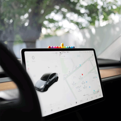 TAPTES Temporary Parking Mobile Phone Number Plate for Tesla Model Y/3/S/X