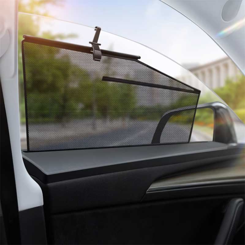 TAPTES Tesla Automatic Lifting Side Window SunShade for Model Y Model 3, Set of 4 PCS