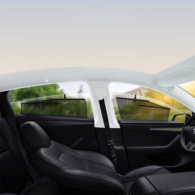 TAPTES Tesla Automatic Lifting Side Window SunShade for Model Y Model 3, Set of 4 PCS