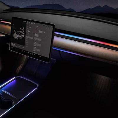 TAPTES® Center Console & Dashboard Streamer Ambient Light for Model Y Model 3