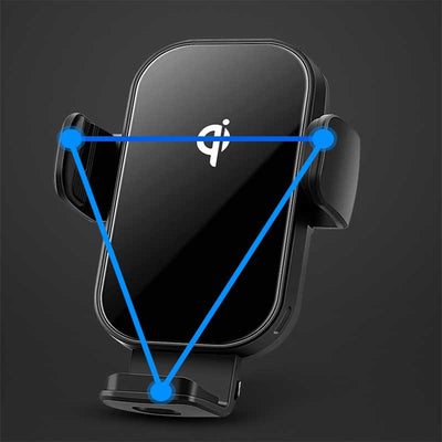 TAPTES Cell Phone Holder with Wireless Charging & Storage Organizer for Tesla Model 3/Y 2021-2025