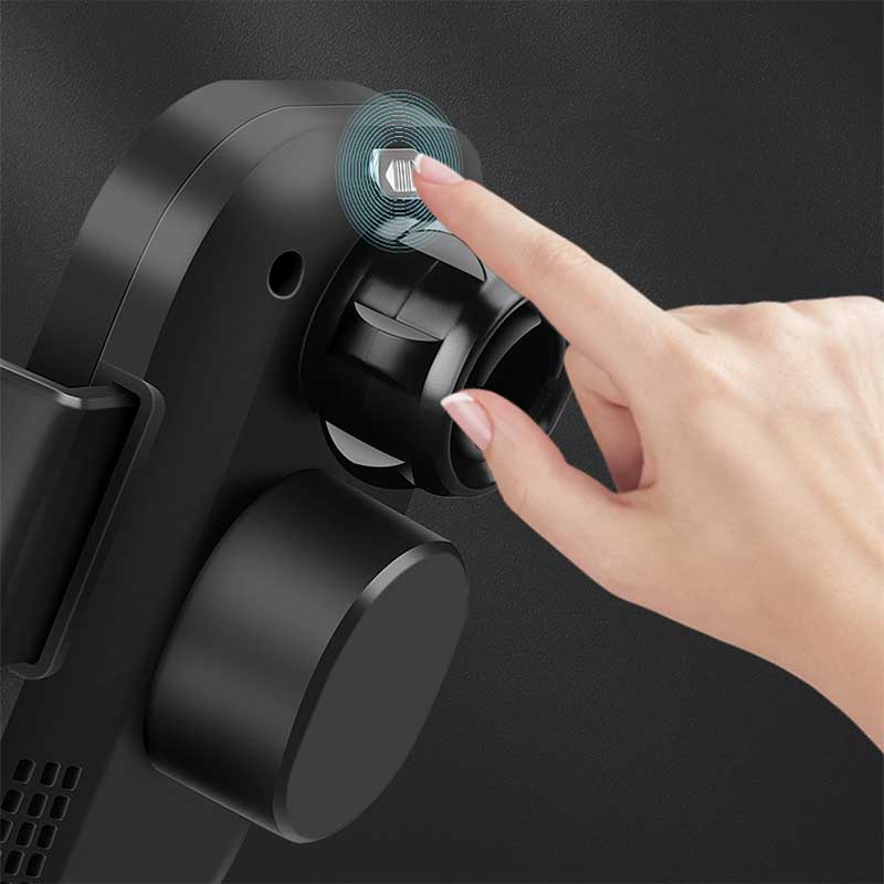 TAPTES Cell Phone Holder with Wireless Charging & Storage Organizer for Tesla Model 3/Y 2021-2025