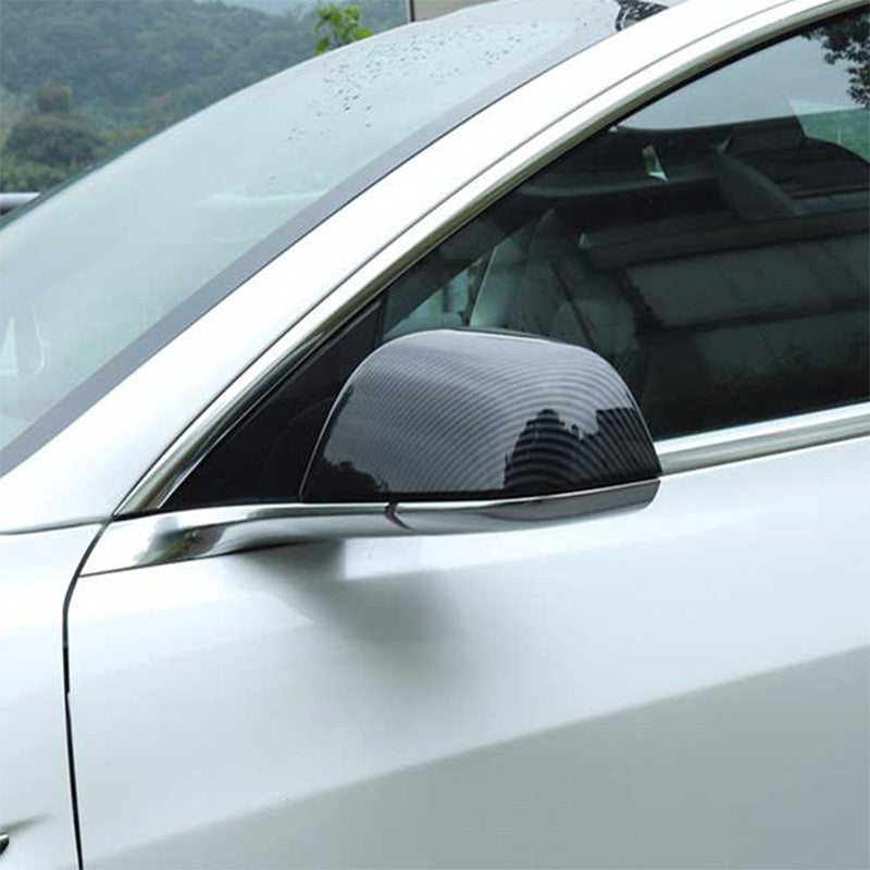 TAPTES Carbon Fiber Side Mirror Decorate Covers for Model Y 2020-2025