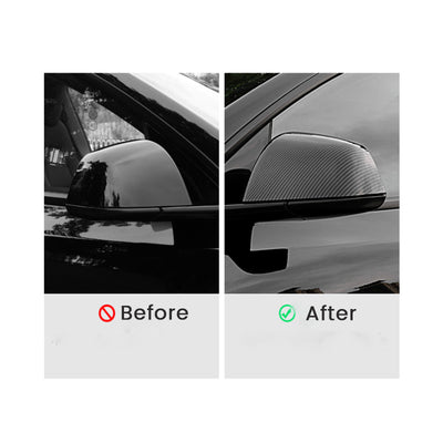 TAPTES Carbon Fiber Side Mirror Decorate Covers for Model Y 2020-2025