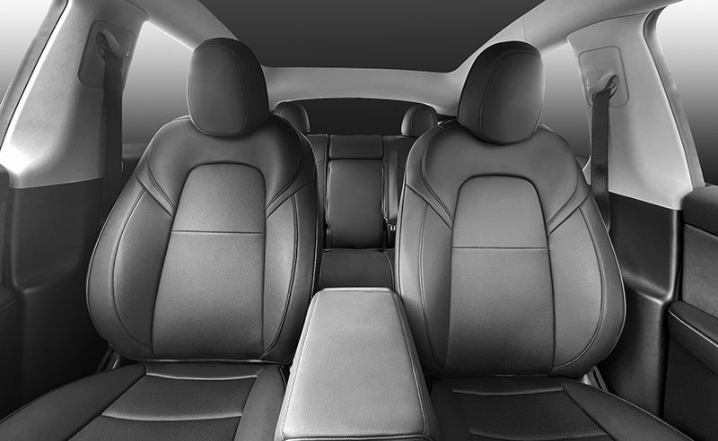 TAPTES® Black Seat Covers for Tesla Model Y 2020-2024, Seat Protectors for 5 Seater Model Y