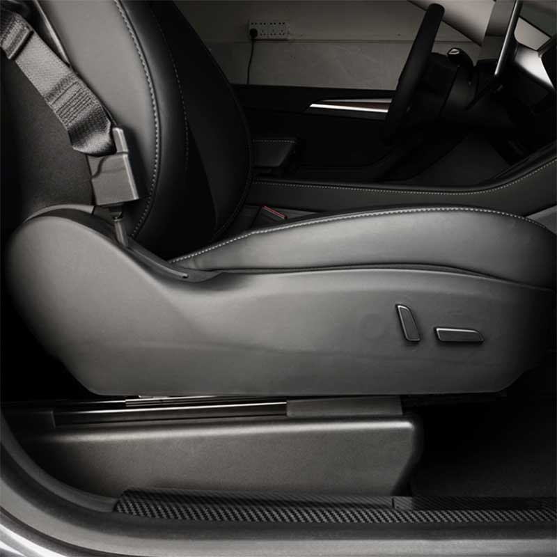 TAPTES Tesla Seat Side Anti Kick Protection Pad Sticker for Model Y Model 3, Set of 2