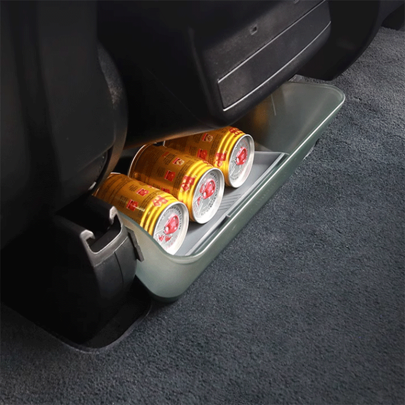 Boîtes De Rangement Étanches Sous Siège Pour Tesla Model X 2017-2024 - 2 Plateaux Cachés En TPE - Accessoires Voiture - 8