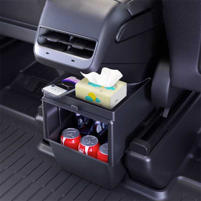 TAPTES Upgrade Rear Row Center Console Storage Organizer for Tesla Model Y