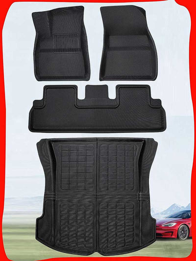 TAPTES XPE Premium All Weather Floor Mats & Trunk Mat for Tesla Model 3 2023-2017
