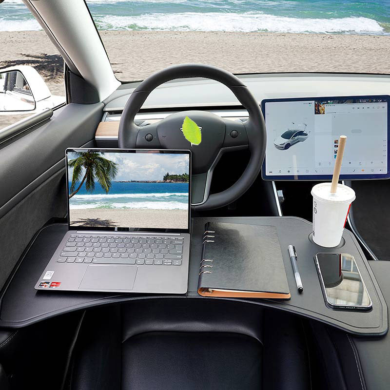 TAPTES® Car Foldable Laptop Working Desk for Tesla Model 3 Model Y
