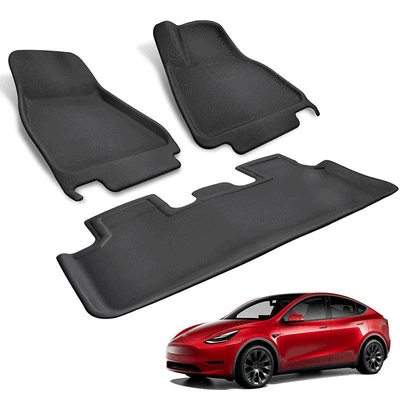 TAPTES All-Weather Floor Mats for Tesla Model Y 2024 2023 2020, Floor Mats for 5 Seater Tesla Model Y