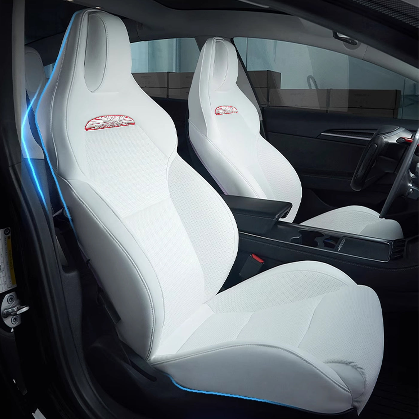 TAPTES® Custom Leather Seat Covers for 2024-2025 Tesla Model 3 Performance, #1 Seat Covers for Tesla Model 3 Performance