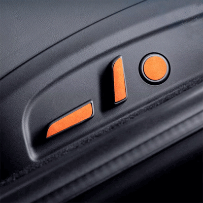 TAPTES® Alcantara Seat Adjustment Button Protective Stickers for Tesla Model 3 Highland 2024-2025
