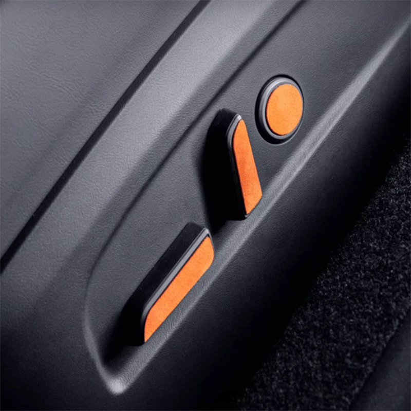 TAPTES® Alcantara Seat Adjustment Button Protective Stickers for Tesla Model 3 Highland 2023 2024