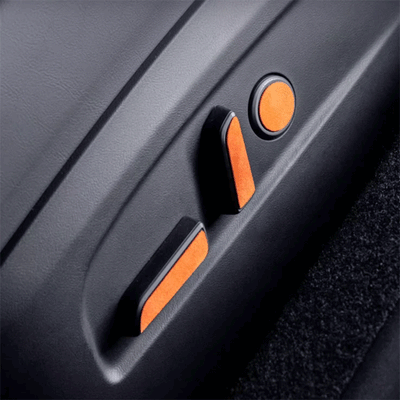 TAPTES® Alcantara Seat Adjustment Button Protective Stickers for Tesla Model 3 Highland 2024-2025