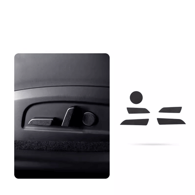 TAPTES® Alcantara Seat Adjustment Button Protective Stickers for Tesla Model 3 Highland 2024-2025