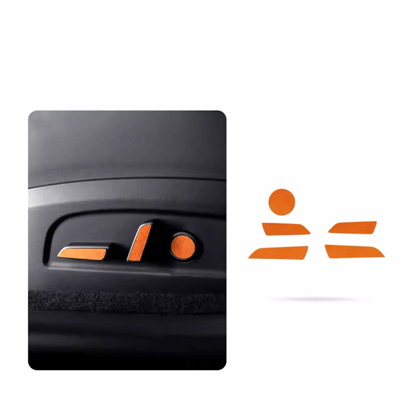 TAPTES® Alcantara Seat Adjustment Button Protective Stickers for Tesla Model 3 Highland 2024-2025