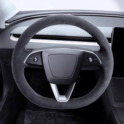 TAPTES® Alcantara Steering Wheel Cover for Tesla Model 3 Highland 2024