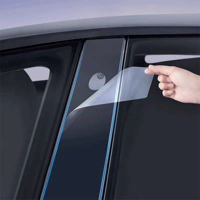TAPTES® B-Pillar Transparent Protector Film for Tesla Model 3 Highland 2024