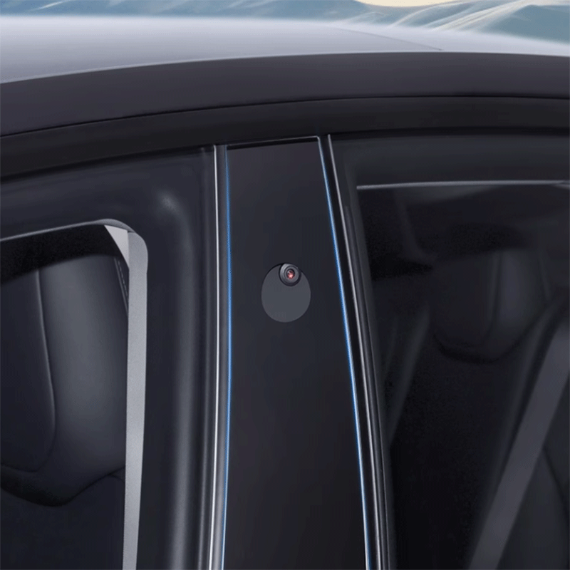 TAPTES® B-Pillar Transparent Protector Film for Tesla Model 3 Highland 2024