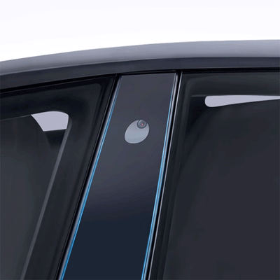 TAPTES® B-Pillar Transparent Protector Film for Tesla Model 3 Highland 2024