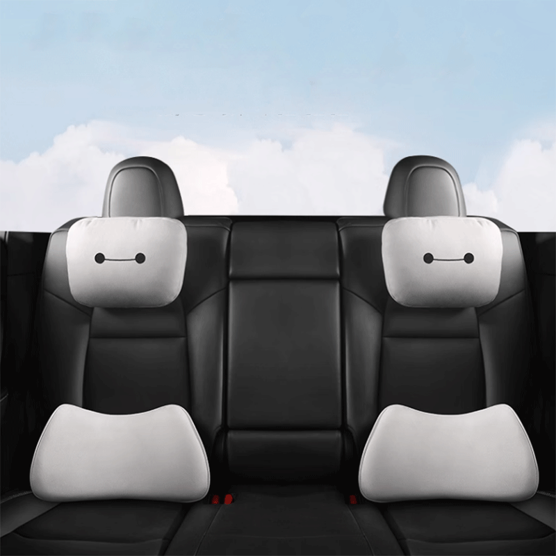 TAPTES® Baymax Headrest Neck Rest Cushion for Tesla Model S/3/X/Y/Cybertruck, Set of 2