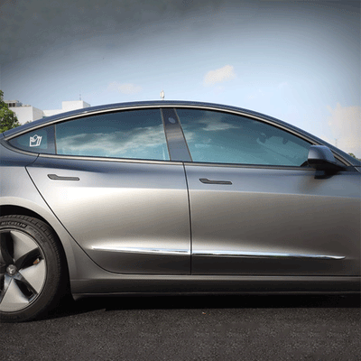 TAPTES® Black Window Chrome Delete DIY Kit for Tesla Model 3