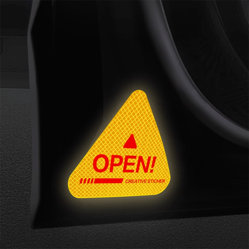 4x Car Door Open Sticker Reflective Tape Safety Warning Door 4x Car Door Open Sticker Reflective Tape Safety Warning Door