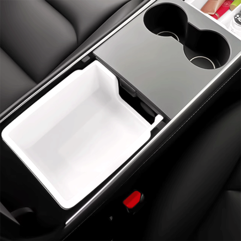 TAPTES® Center Console Armrest Box Double Layer Storage Box for Tesla Model 3 2018-2023/ Model Y 2018-2025