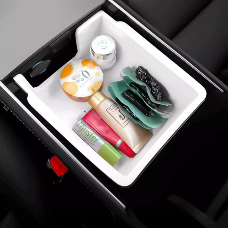 TAPTES® Center Console Armrest Box Double Layer Storage Box for Tesla Model 3 2018-2023/ Model Y 2018-2025