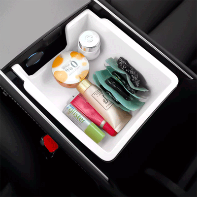 TAPTES® Center Console Armrest Box Double Layer Storage Box for Tesla Model 3 2018-2023/ Model Y 2018-2025