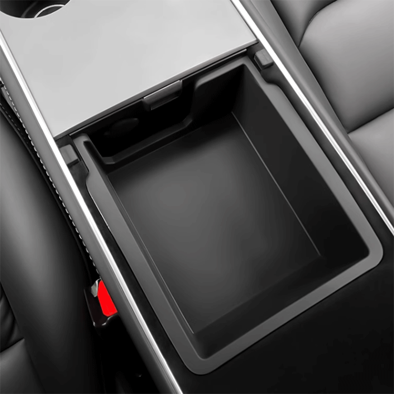 TAPTES® Center Console Armrest Box Double Layer Storage Box for Tesla Model 3 2018-2023/ Model Y 2018-2025