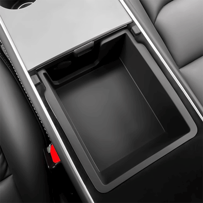 TAPTES® Center Console Armrest Box Double Layer Storage Box for Tesla Model 3 2018-2023/ Model Y 2018-2025