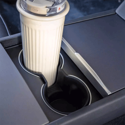 TAPTES® Center Console Silicone Cup Holder Insert for 2024-2025 Tesla Model 3 Highland/2025 New Tesla Model Y Juniper