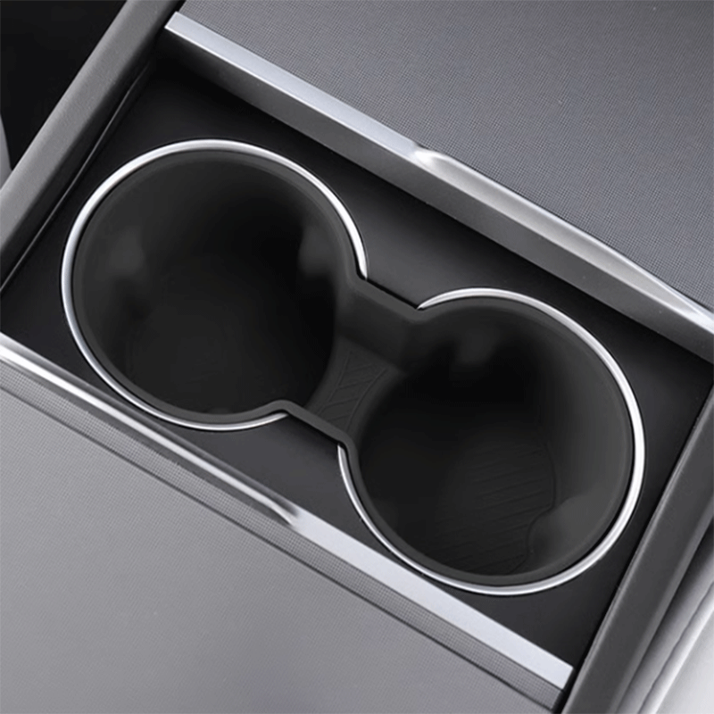 TAPTES® Center Console Silicone Cup Holder Insert for 2024-2025 Tesla Model 3 Highland/2025 New Tesla Model Y Juniper