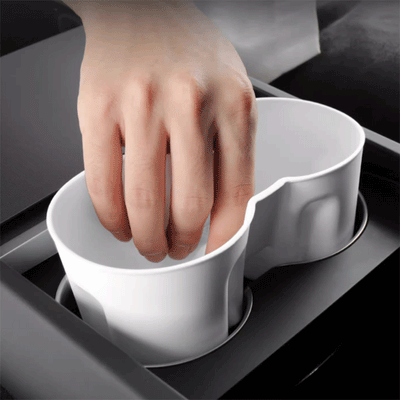 TAPTES® Center Console Silicone Cup Holder Insert for 2024-2025 Tesla Model 3 Highland/2025 New Tesla Model Y Juniper