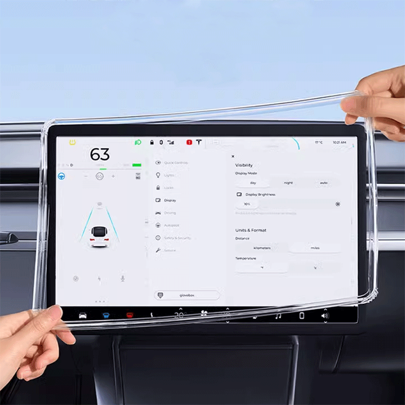 TAPTES® Central Control Screen Transparent Protector Frame for Tesla Model 3/Y