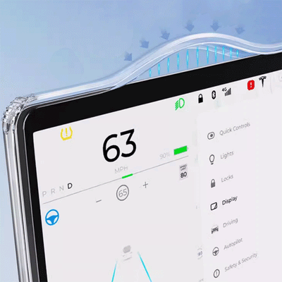 TAPTES® Central Control Screen Transparent Protector Frame for Tesla Model 3/Y