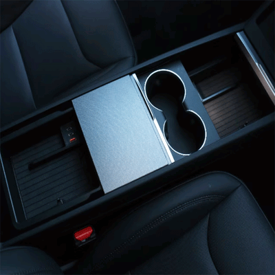 TAPTES® Central Control USB Expansion Dock Storage Organizer for 2024-2025 Model 3 Highland/2025 New Tesla Model Y Juniper
