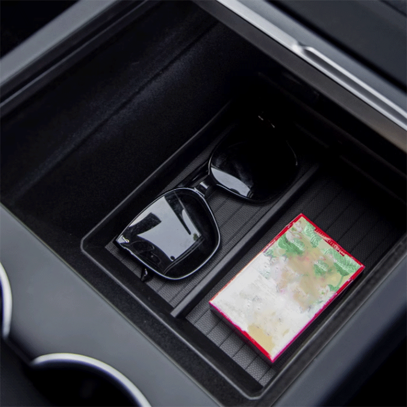TAPTES® Central Control & Armrest Box Bottom Storage Organizer Non-slip Mats for Tesla Model 3 Highland 2024-2025