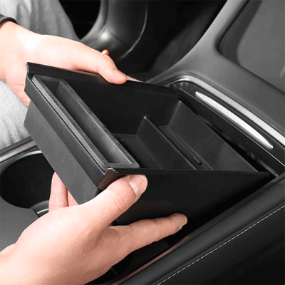 TAPTES® Central Storage Organizer With Tissue Box for Tesla Model 32021-2023 /Model Y 2021-2025