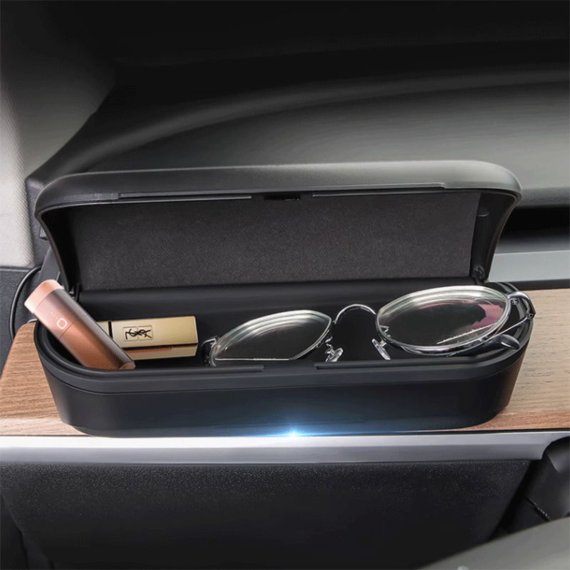 TAPTES® Dashboard Glasses Case Storage Box for Tesla Model 3/Y