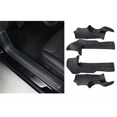 TAPTES® Leather Door Threshold & Under Rear Seats Protective Pad for Tesla Model 3 Highland 2024-2025