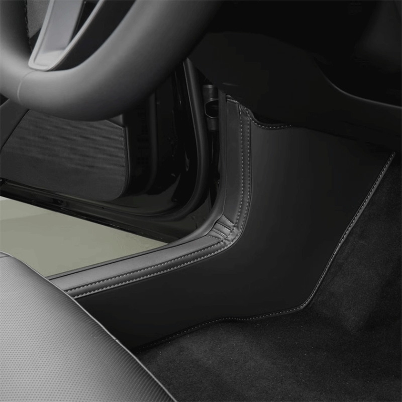 TAPTES® Leather Door Threshold & Under Rear Seats Protective Pad for Tesla Model 3 Highland 2024-2025